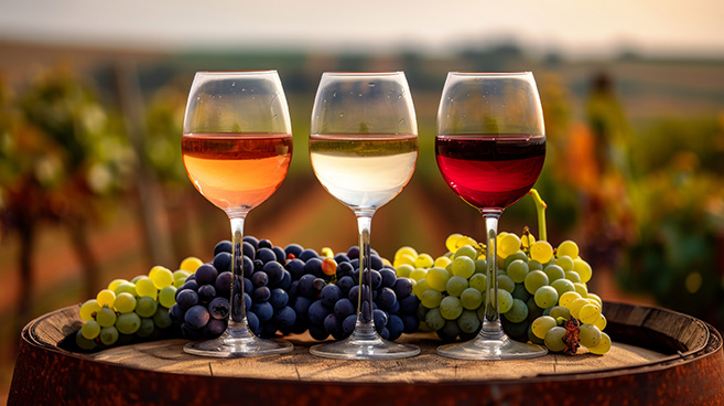 Taças de vinho